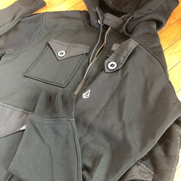 Volcom Men’s Jacket Black Hoodie - Picture 6 of 6